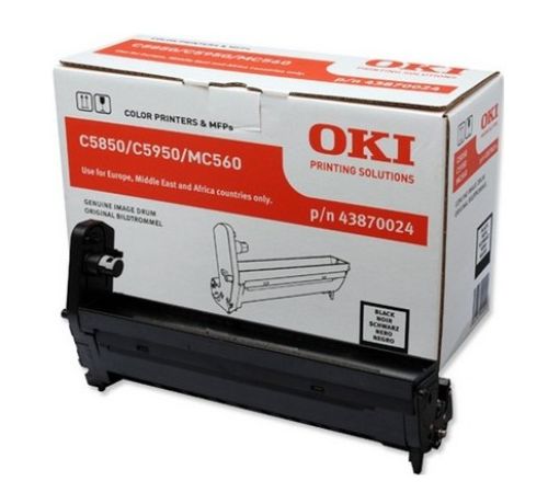 OKI C5850/5950/MC560 Tambor Preto-Desc , Oki , OKI43870024 , 5031713040200